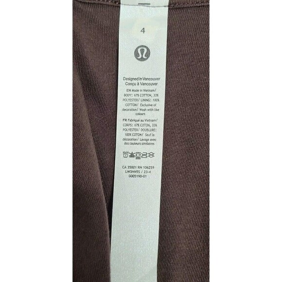 Lululemon Scuba Track Jacket Velvet Cord ESPR Brown Women's Size 4 NWT - Picture 5 of 12